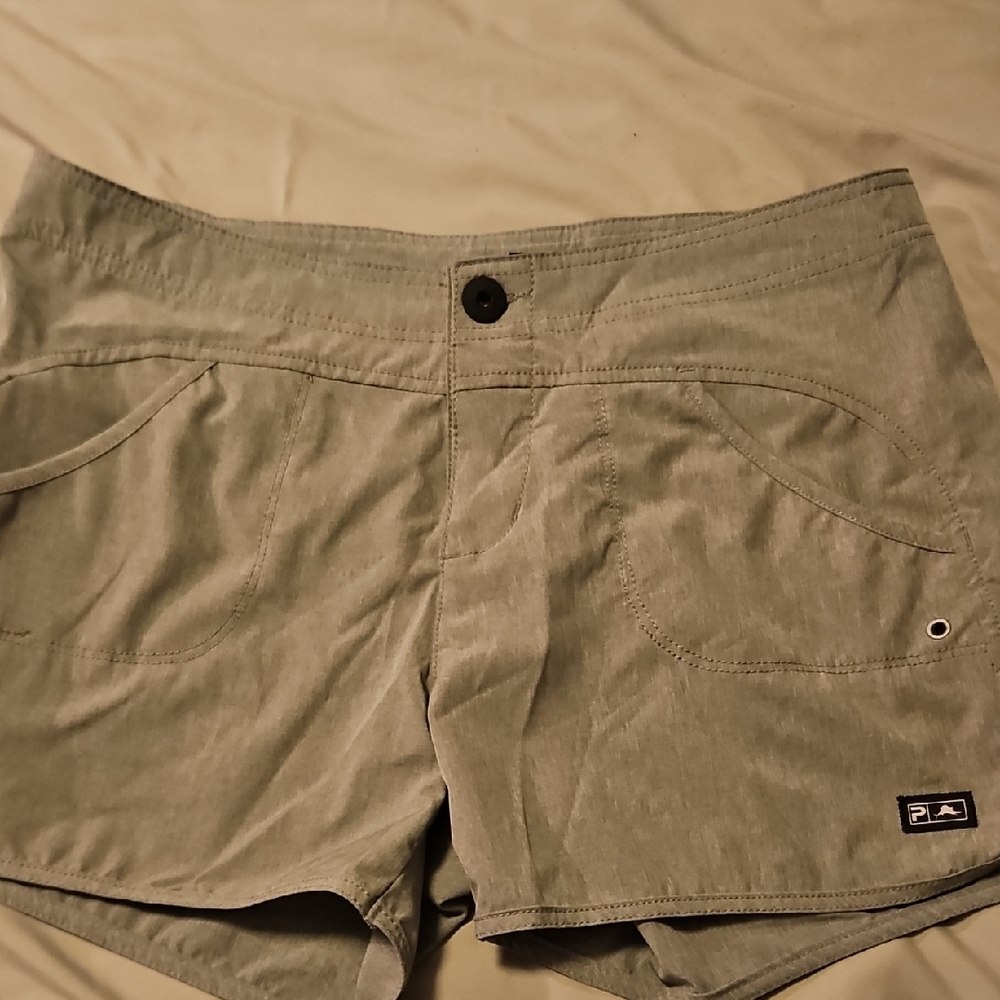 Pelagic Gray Cargo Shorts Lightweight Outdoor Wear
